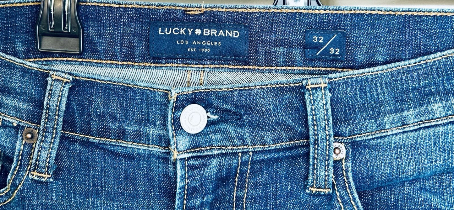 Lucky Brand 410 Athletic Slim - Men’s 32x32 - Medium/Dark Wash - Flawless!