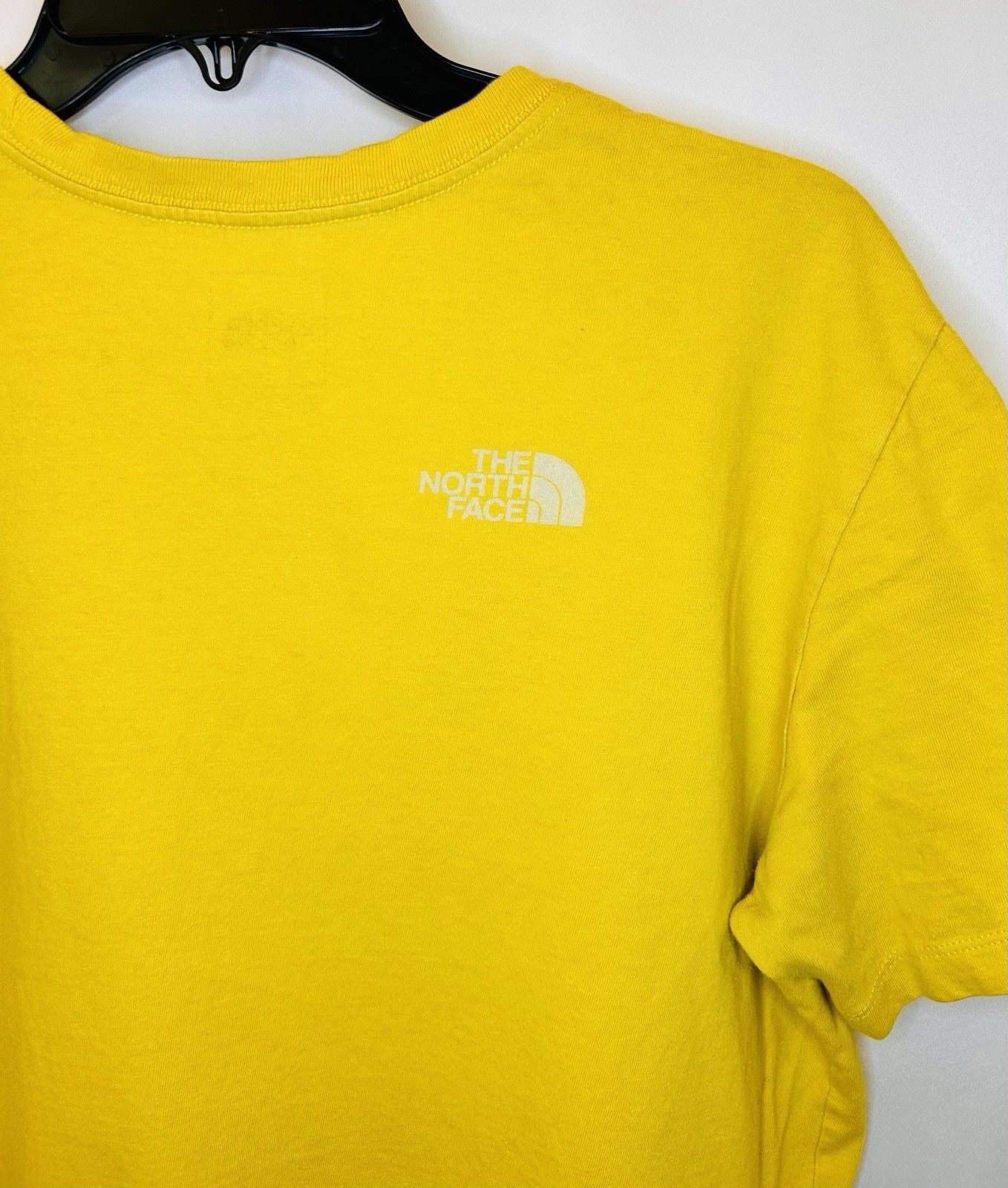 The North Face Shirt Mens L Large Yellow Graphic Pack Climb Ski Camping Hiking