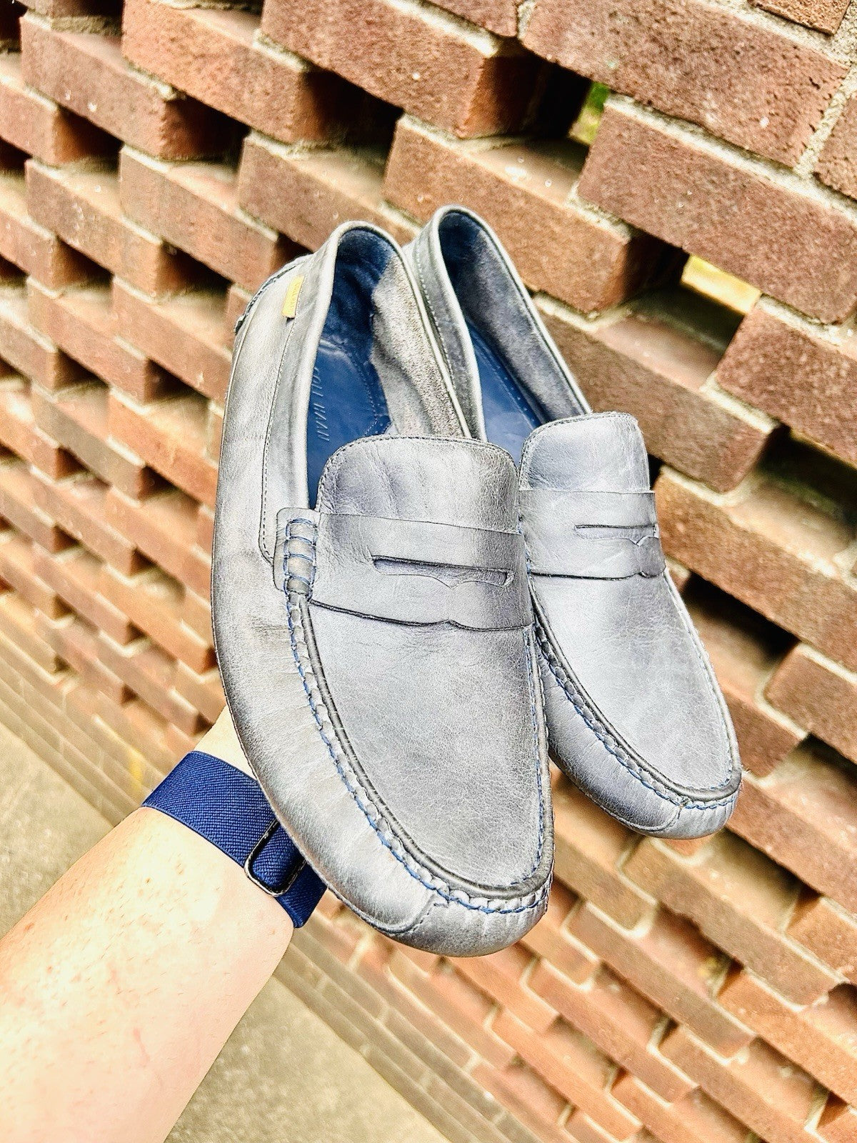 Cole Haan Coburn Penny Washed Loafers /Indigo Blue/ Men’s Size 11.5/ $170 Retail