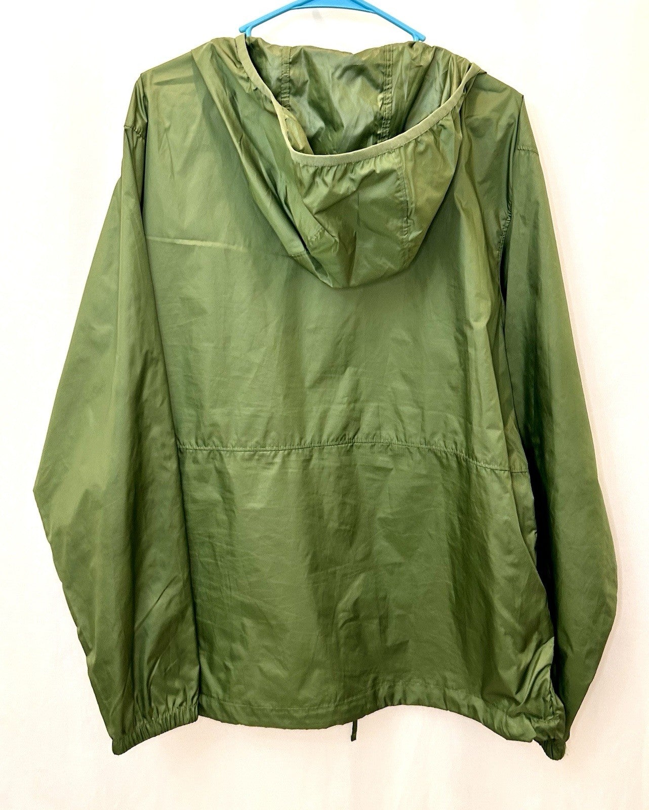 NWOT Columbia Windbreaker Jacket Water Resistant Sage Green Hooded Men’s Large