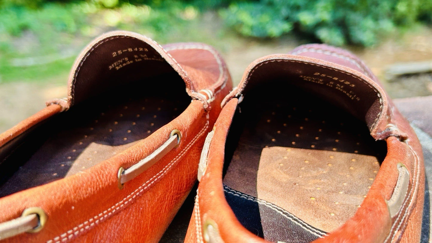 Johnson & Murphy Men’s 8M / Brown Leather Driving Loafers / J&M Flex / See Pics!