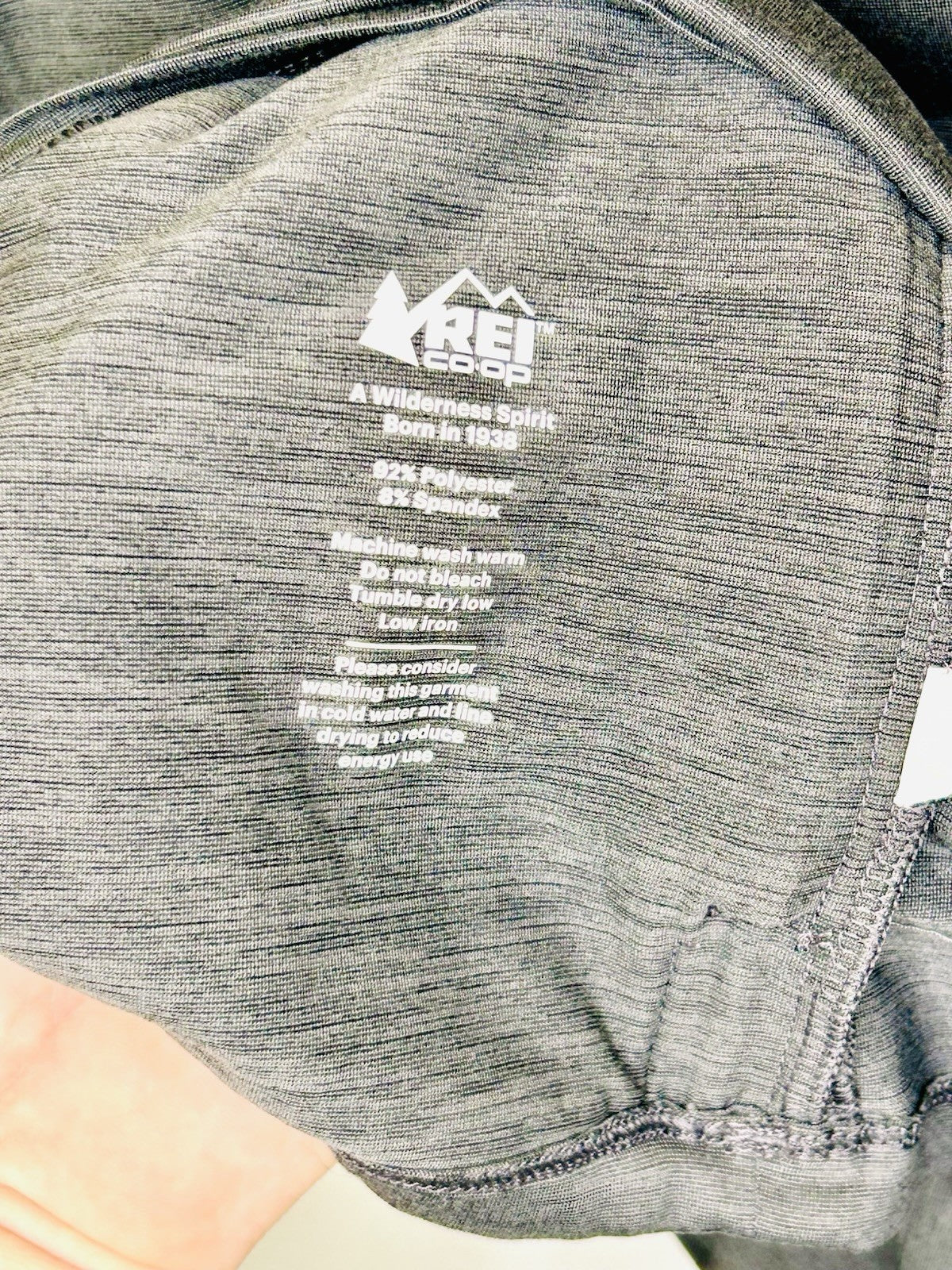 REI Co-Op Shirt Mens XL Gray 1/4 Zip Pullover Hiking Camping Outdoor Wilderness