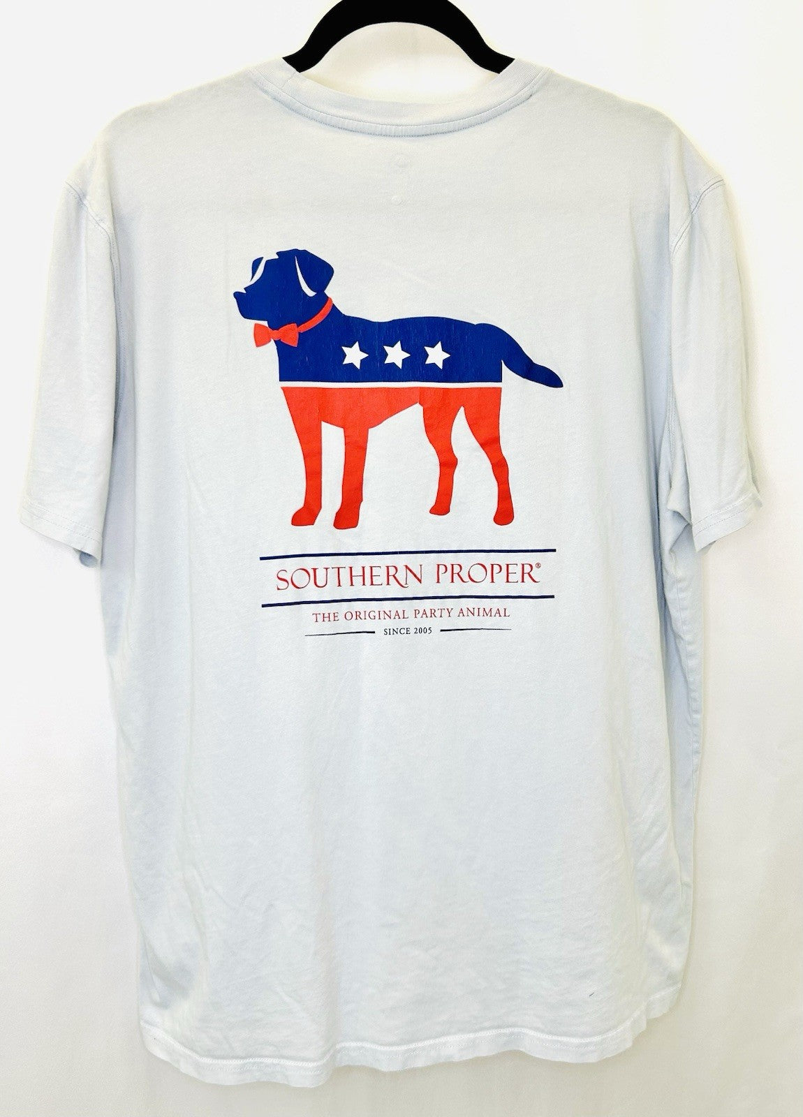 Southern Proper Men’s Grey “Original Party Animal” Lab S/S T-shirt - Size Large