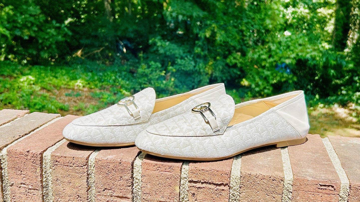 New MICHAEL KORS Charlton Loafer Leather | Bright White | 11M Size | Retail $155