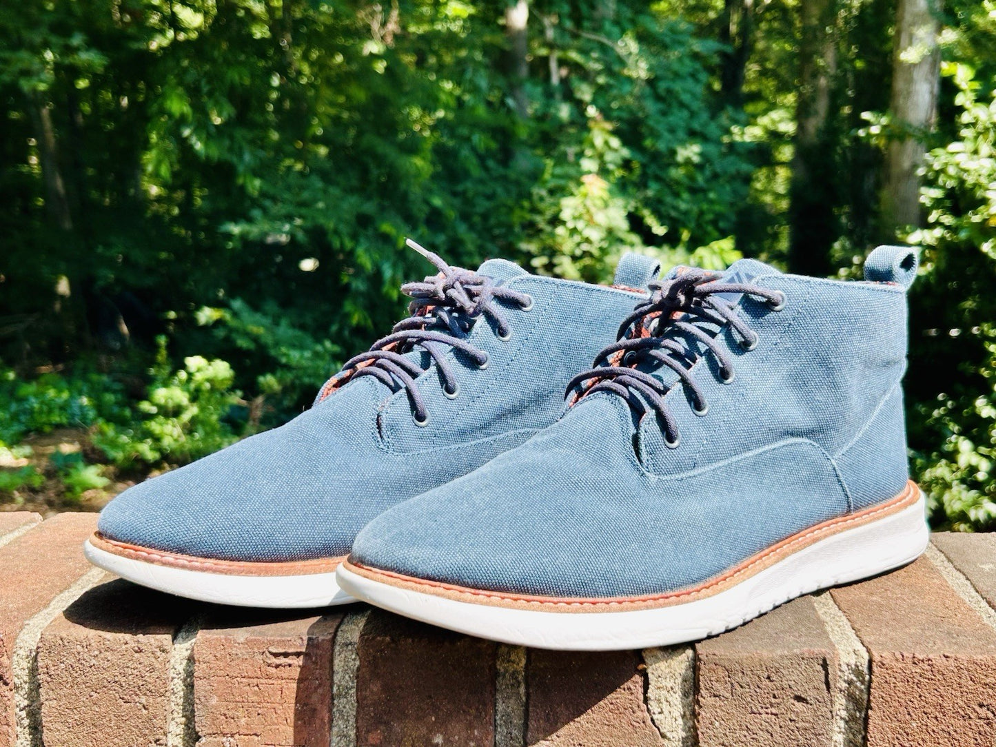 Ben Sherman Omega Casual Chukka | Men’s Sz 12 Blue Canvas Lace Up Chukkas Boots