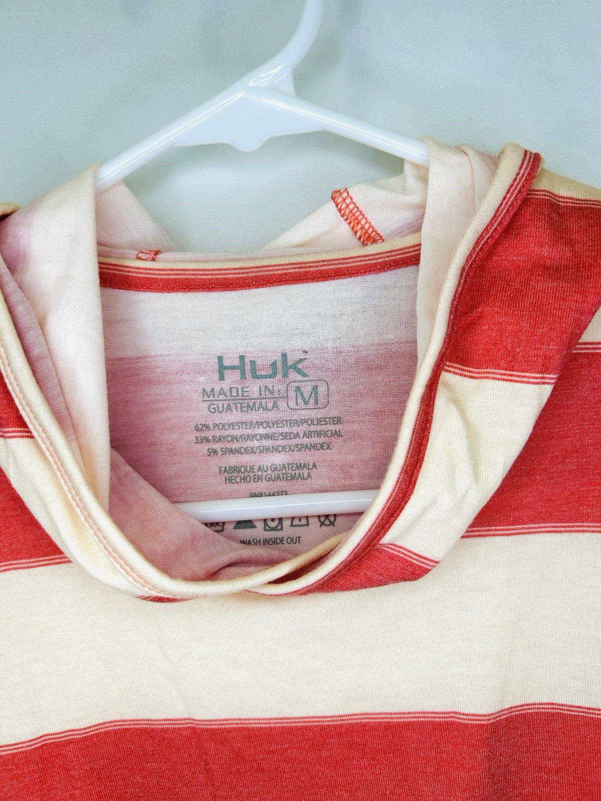 NWT Women’s Huk Medium Striped Hoodie T-shirt