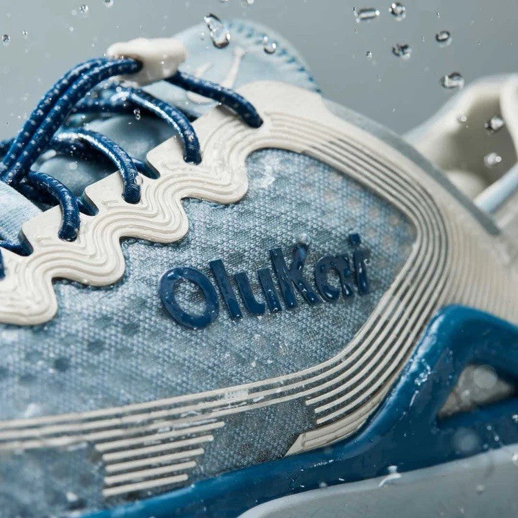 NWOT OLUKAI Men's Ahi Marine Shoe | Blue Pearl/White Sand | Size 14 | $150 New