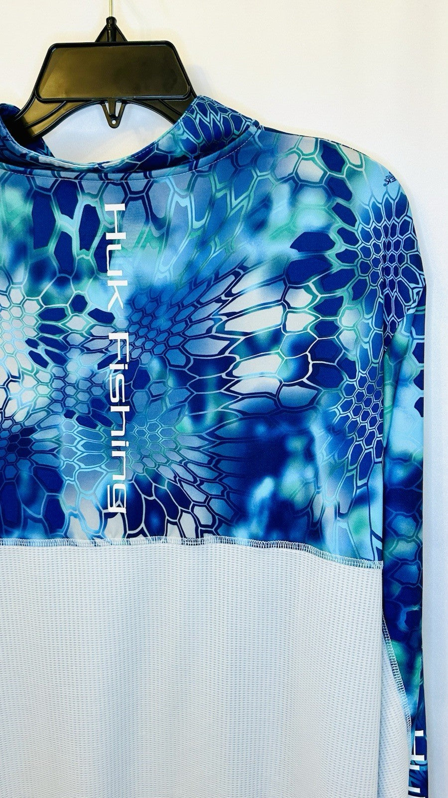 HUK Fishing Kryptek Pontus 1/4 Zip Camouflage Outdoor Performance Shirt Size L