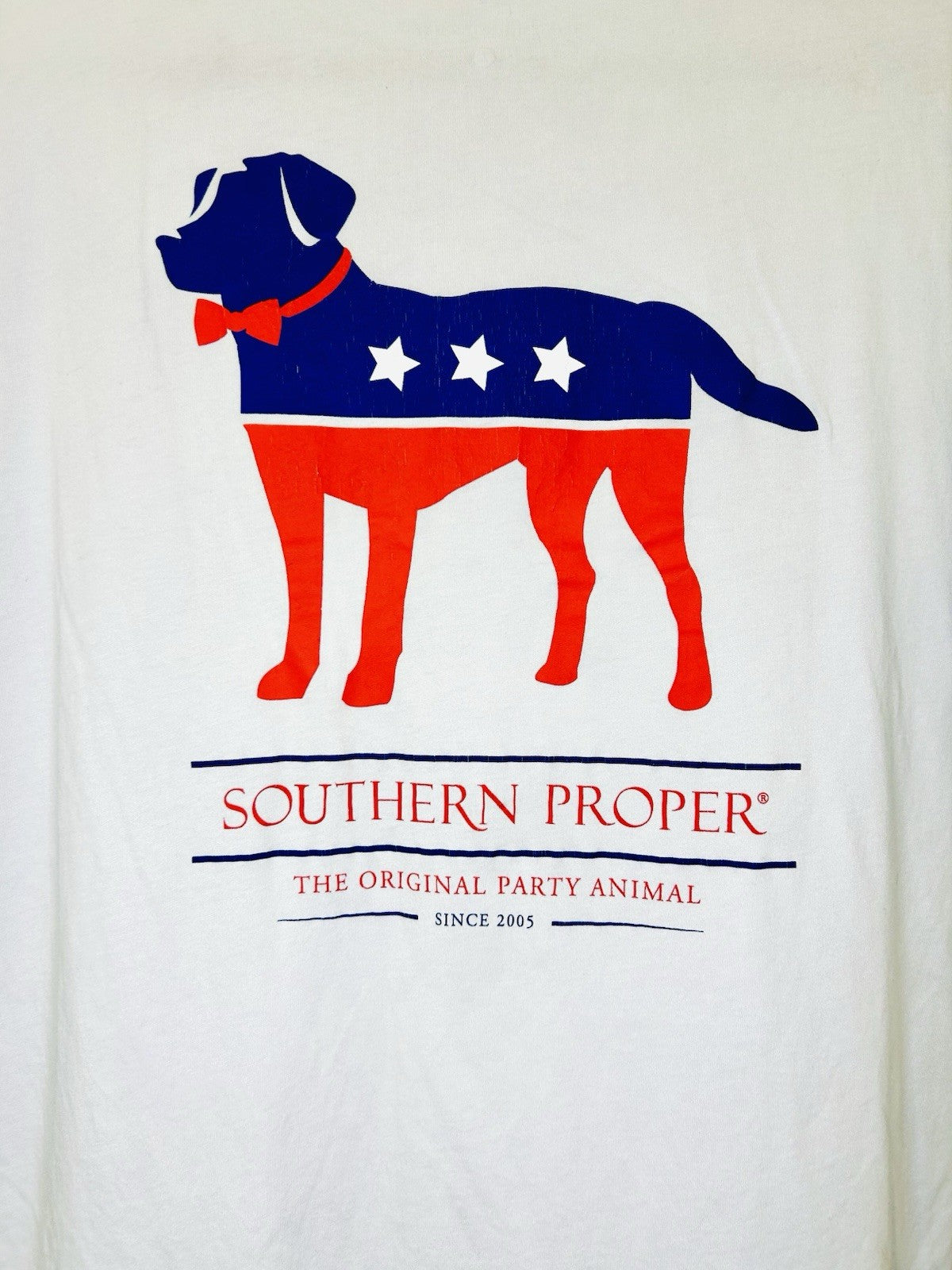 Southern Proper Men’s Grey “Original Party Animal” Lab S/S T-shirt - Size Large