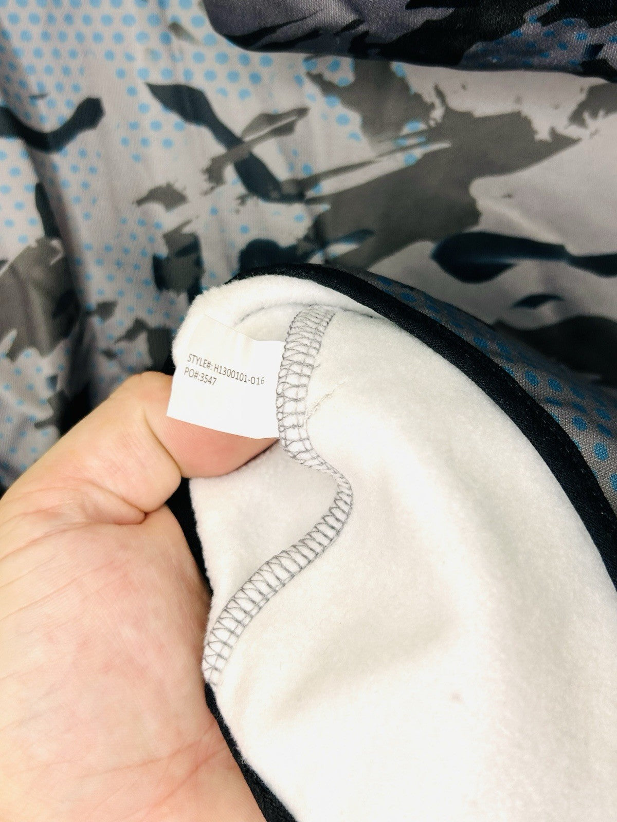 NWT Huk Coldfront+ Performance Logo Hoodie Men’s XL Blue/Grey Camo Pattern