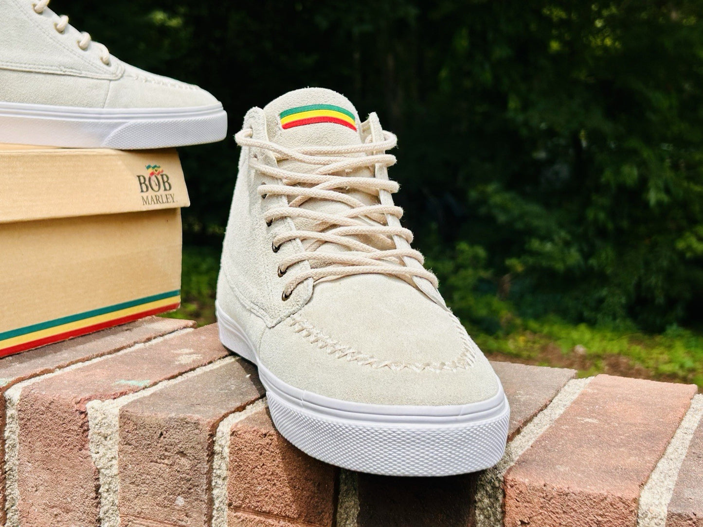 *NIB* RARE🔥 Bob Marley Legend Chukka Boots Moc Toe Tan Leather Sneakers Size 12