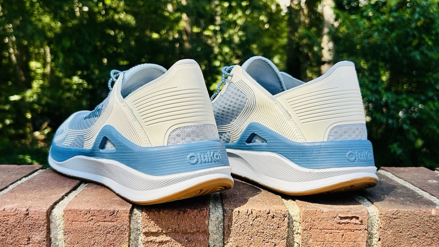 NWOT OLUKAI Men's Ahi Marine Shoe | Blue Pearl/White Sand | Size 14 | $150 New