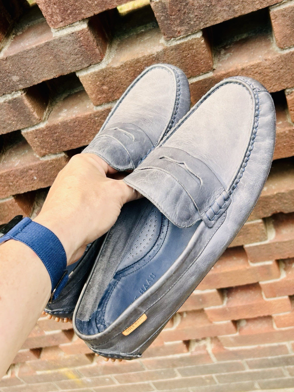 Cole Haan Coburn Penny Washed Loafers /Indigo Blue/ Men’s Size 11.5/ $170 Retail