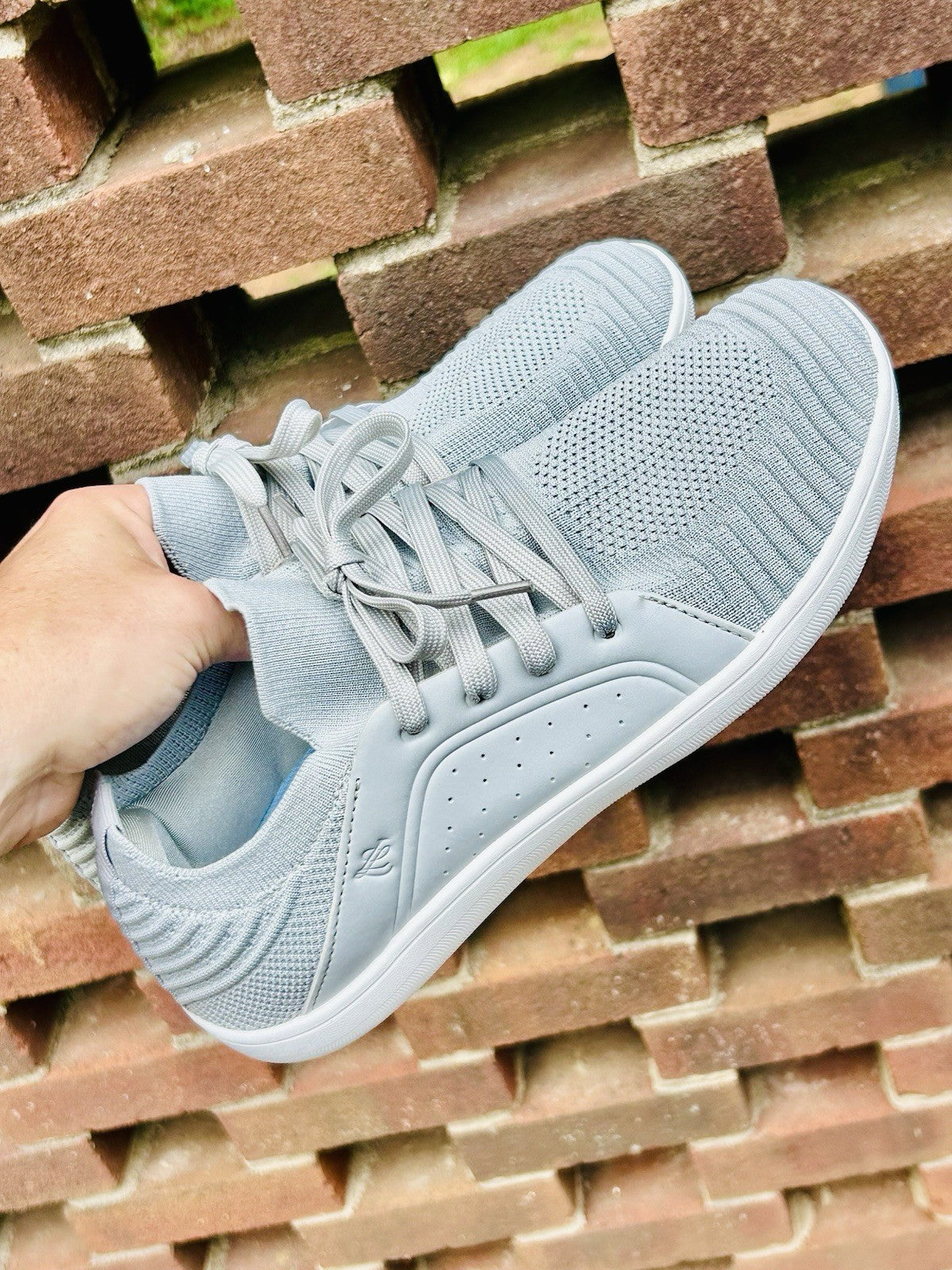 Lelsfit Sz 11 Women's Gray Walking Shoes Wide Toe Barefoot Minimalist Zero Drop