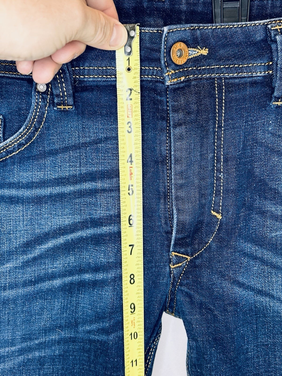 Diesel Jeans Thanaz Men’s 36x32 Slim Skinny Fit Dark Wash