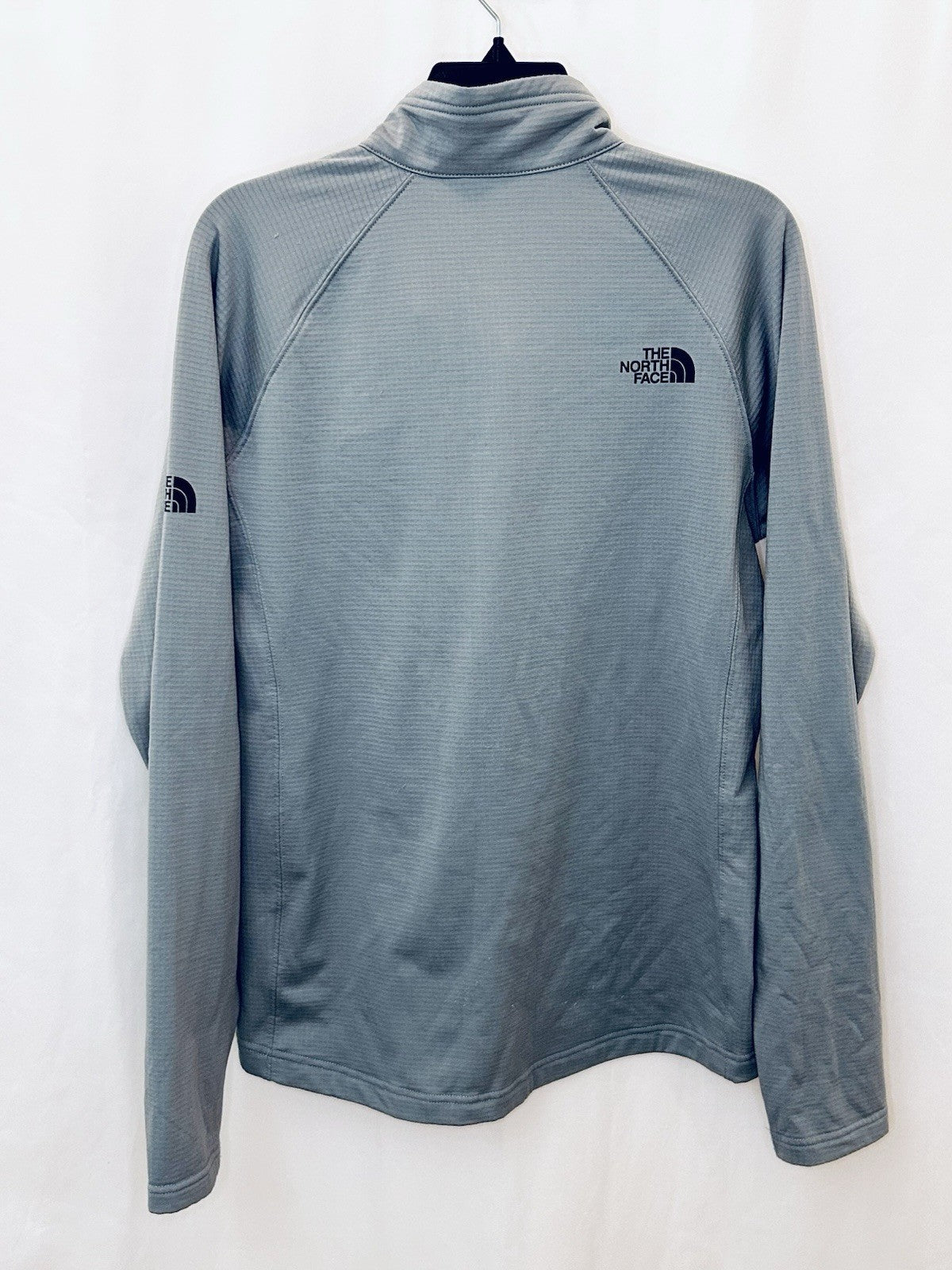 North Face Sweater Mens Medium Long Sleeve 1/4 Zip Pullover Gray