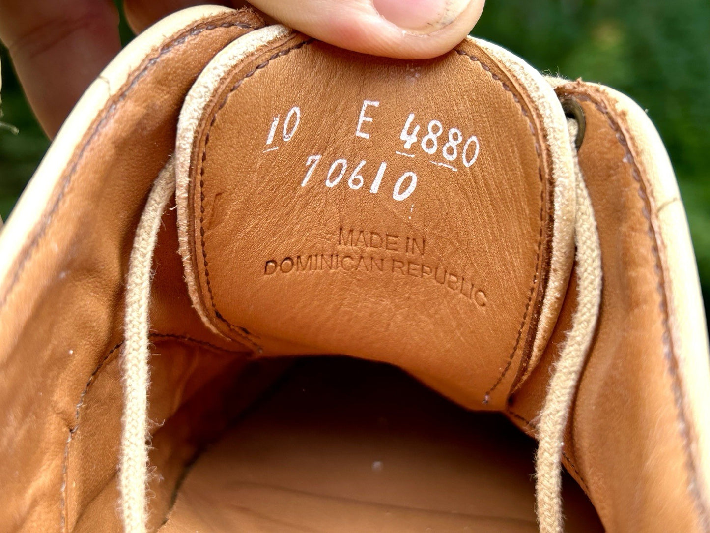 Allen Edmonds Men’s Park Sneaker | Size 10 | Parchment Leather | $300 Retail