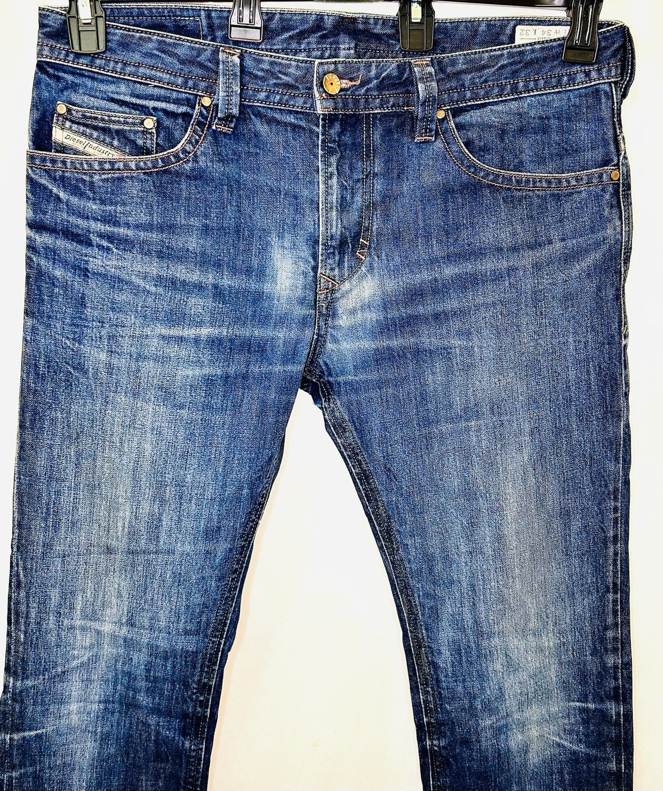 Diesel Thavar 3D Jeans Men’s Size 34x32 Dark Wash Slim Skinny Fit