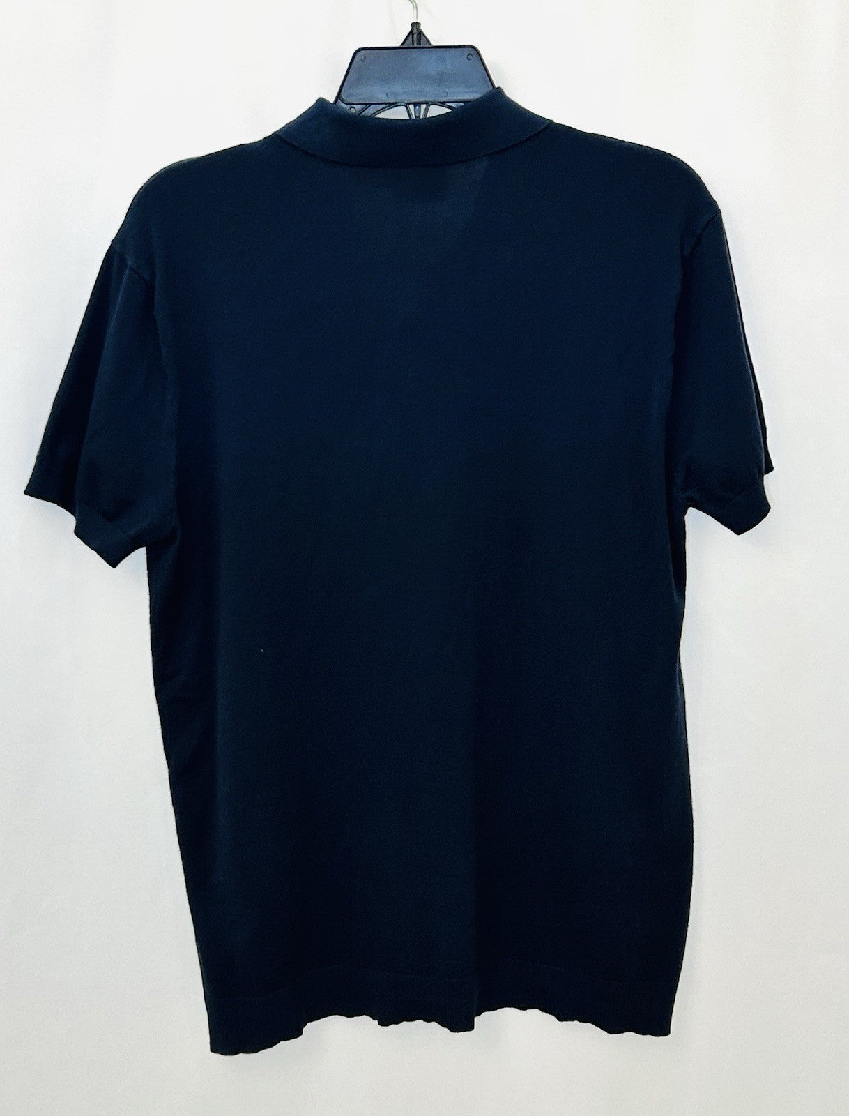 True Classic Men’s L Dark Navy Blue Short Sleeve Ultra-Soft Fitted Classic Polo