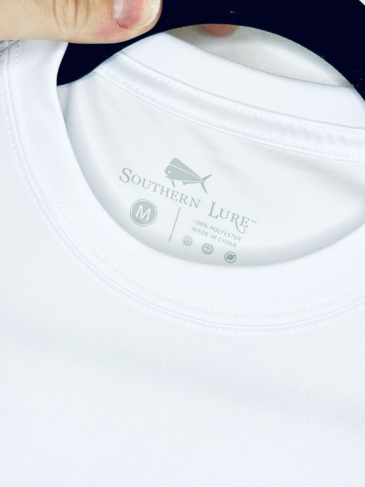 NWT Southern Lure UV Protection Short Sleeve White T-shirt - Men’s Medium