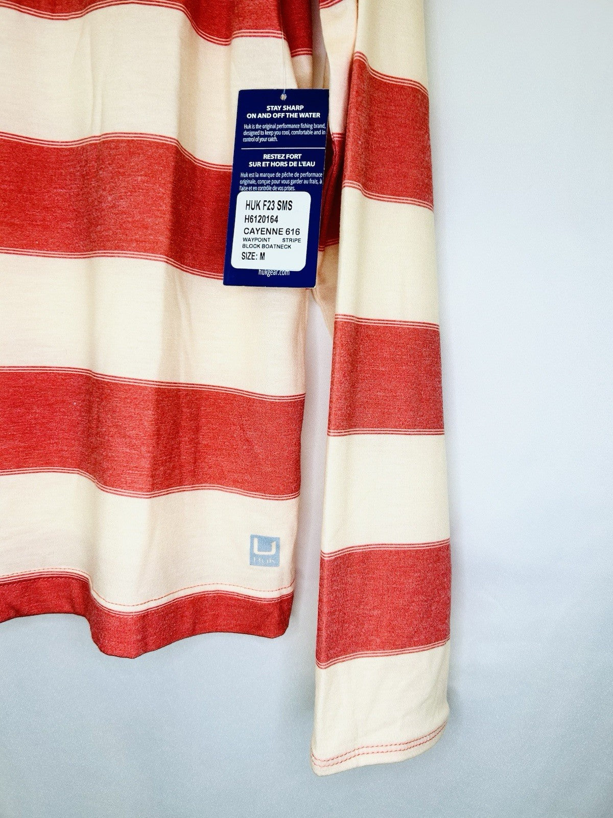 NWT Women’s Huk Medium Striped Hoodie T-shirt