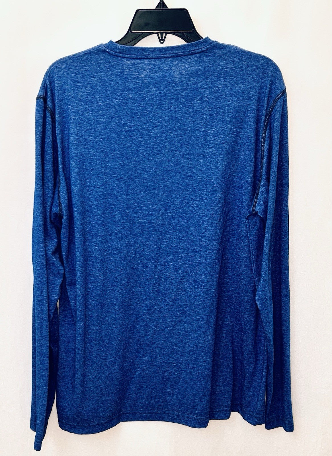 Columbia Men's Large Shirt Omni Wick Blue Long Sleeve Heat Stretch