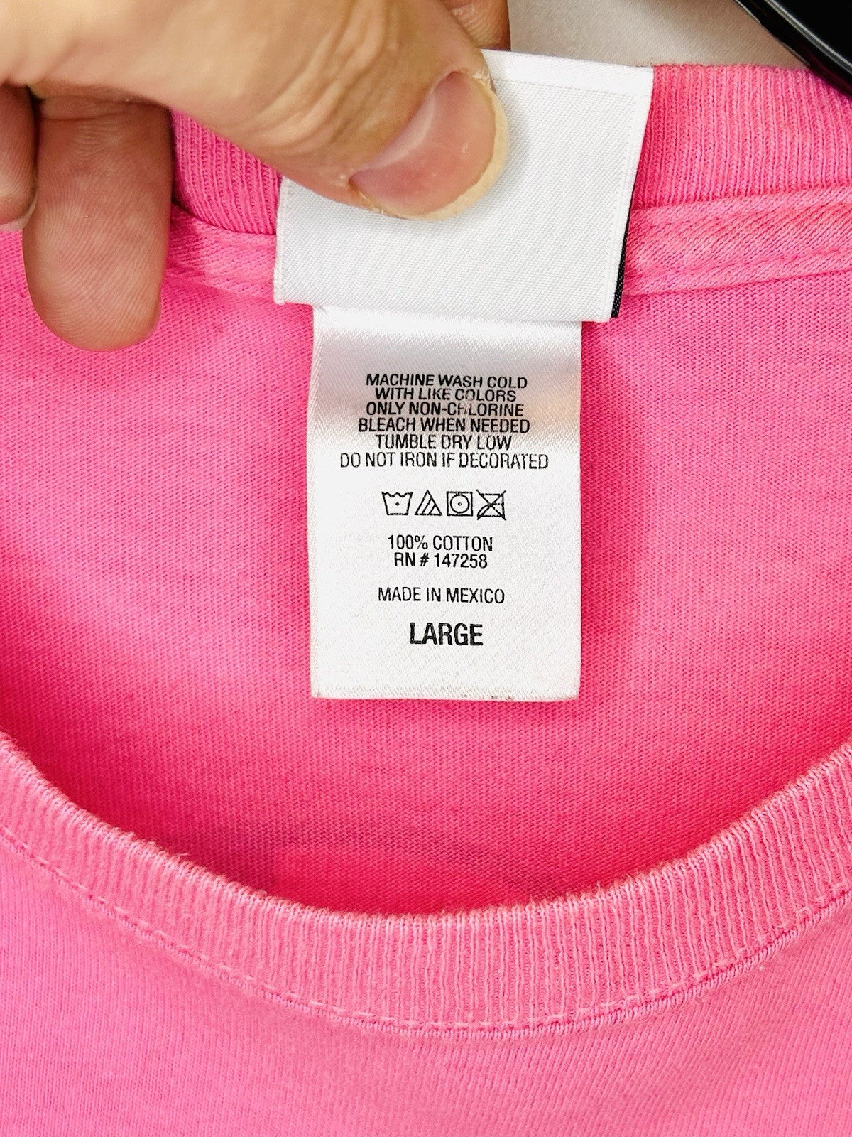Simply Southern Womens L Large T-Shirt Long Sleeve Pink Ribbon Hope Logo