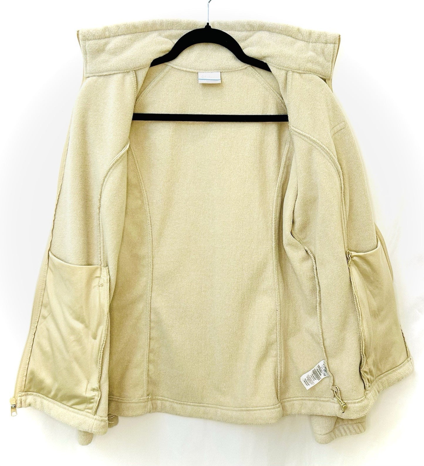 Women's Columbia Benton Springs Full Zip Fleece Jacket - Beige - Size Large