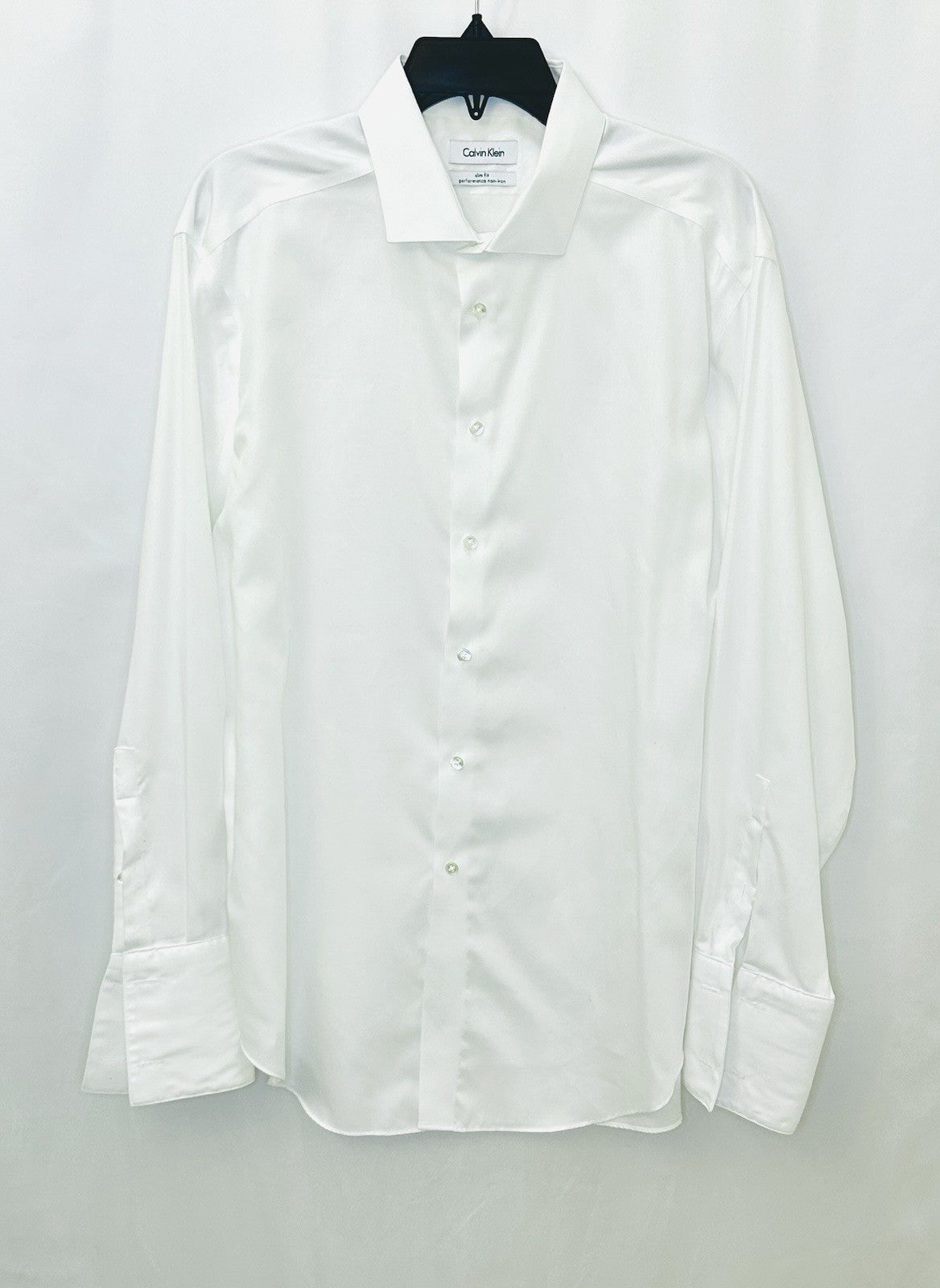 Calvin Klein Slim Fit Performance Non Iron Men's Size 17-34/35 L/S Dress Shirt
