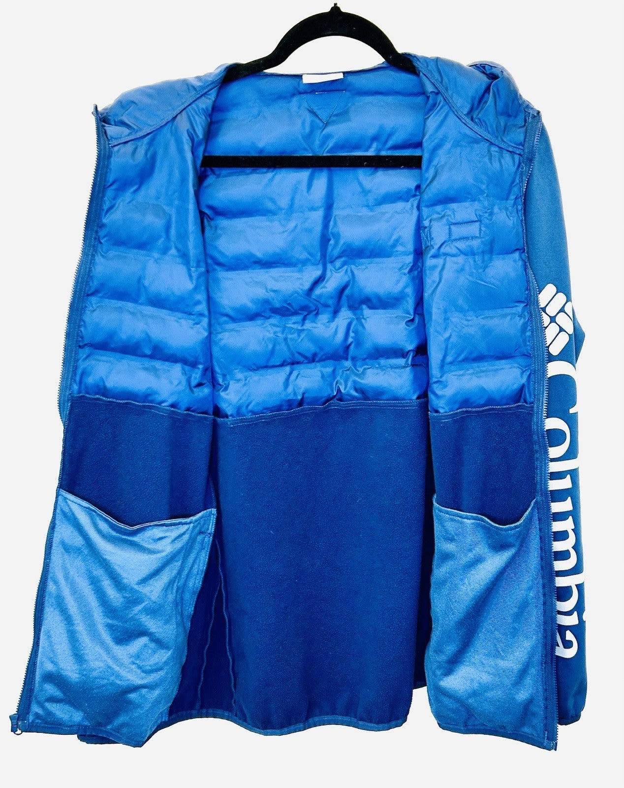 Men’s Columbia Omni Shield Hooded Jacket - Blue - Size Medium