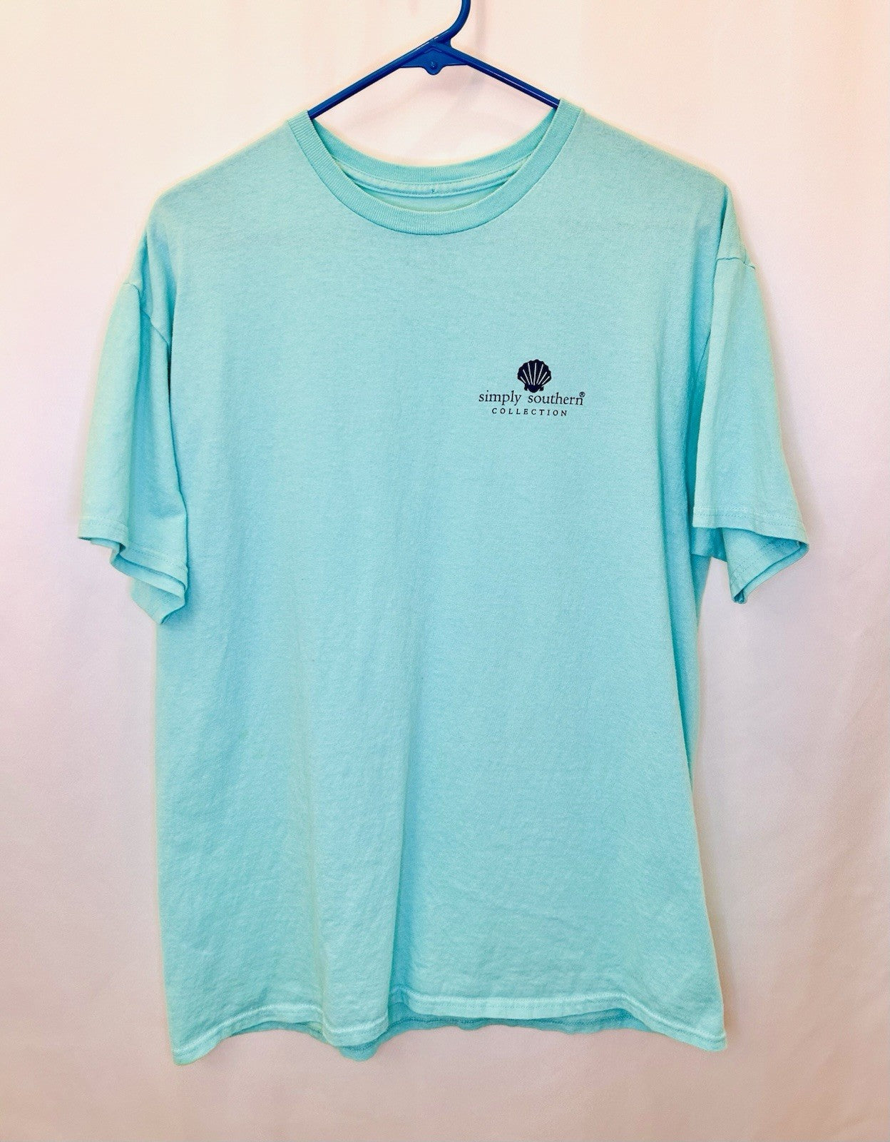 Simply Southern Teal Short Sleeve Outer Banks NC Graphic Tee | Large