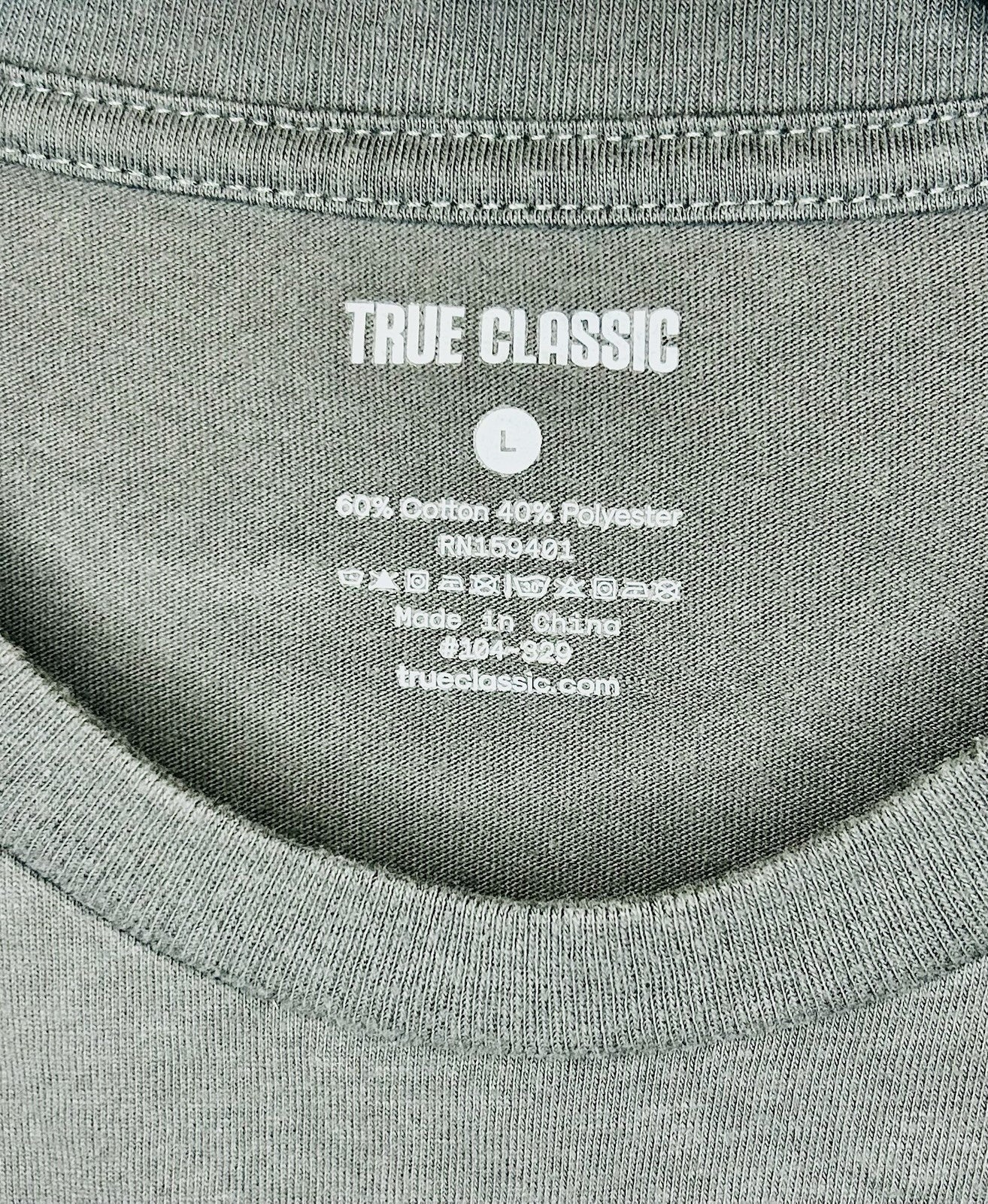 True Classic Mens Short Sleeve Shirt Longer Length Lightweight Cotton