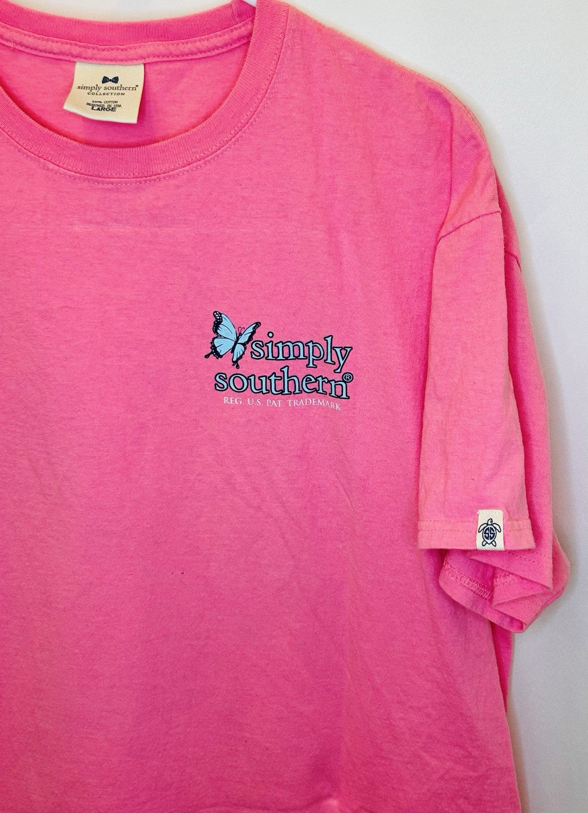 Simply Southern - If You Want To Fly Butterfly Shirt - Women’s Large / Pink