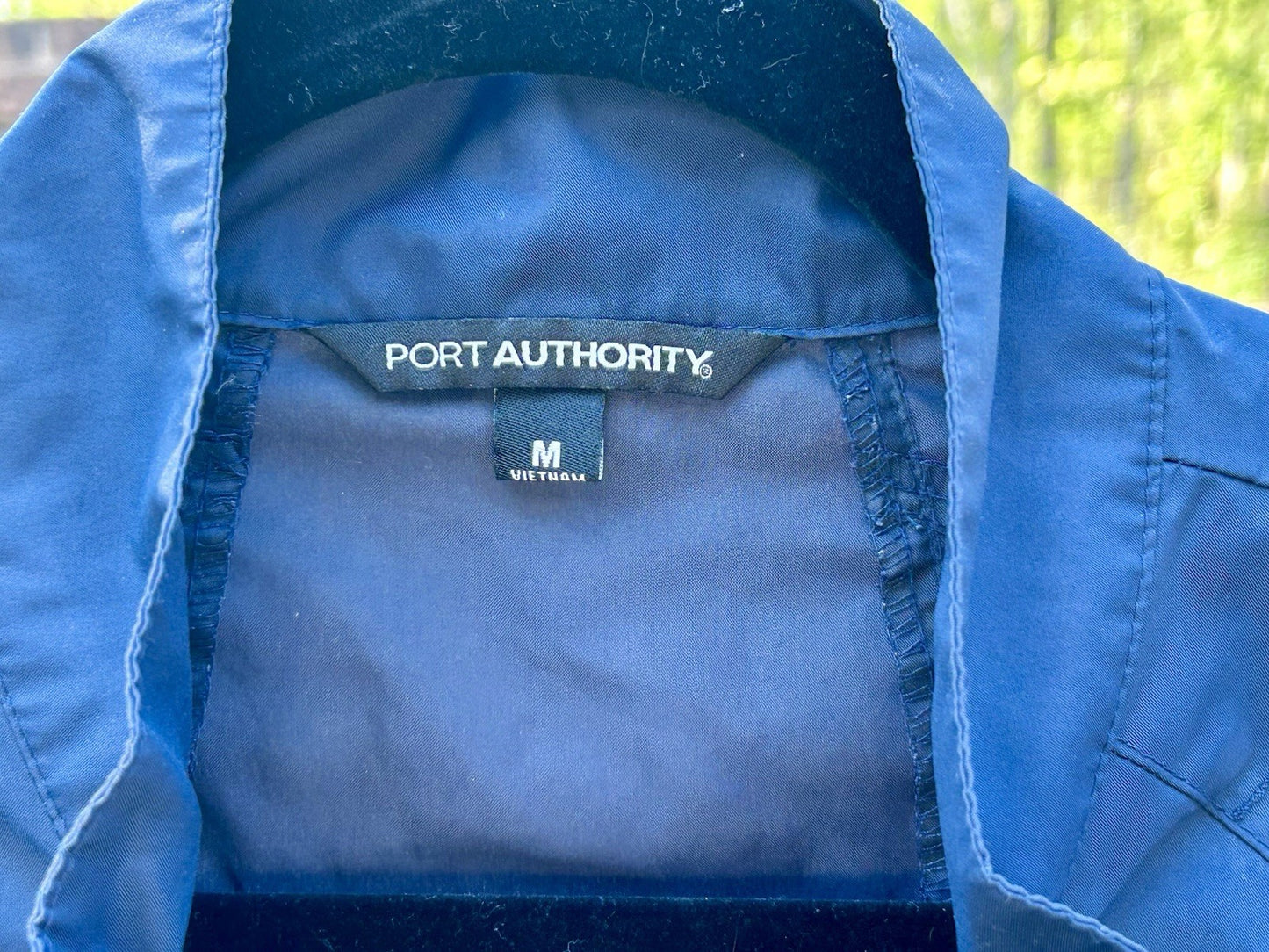 Port Authority/Michelin Tires Navy Track Windbreaker Pullover Men’s Medium