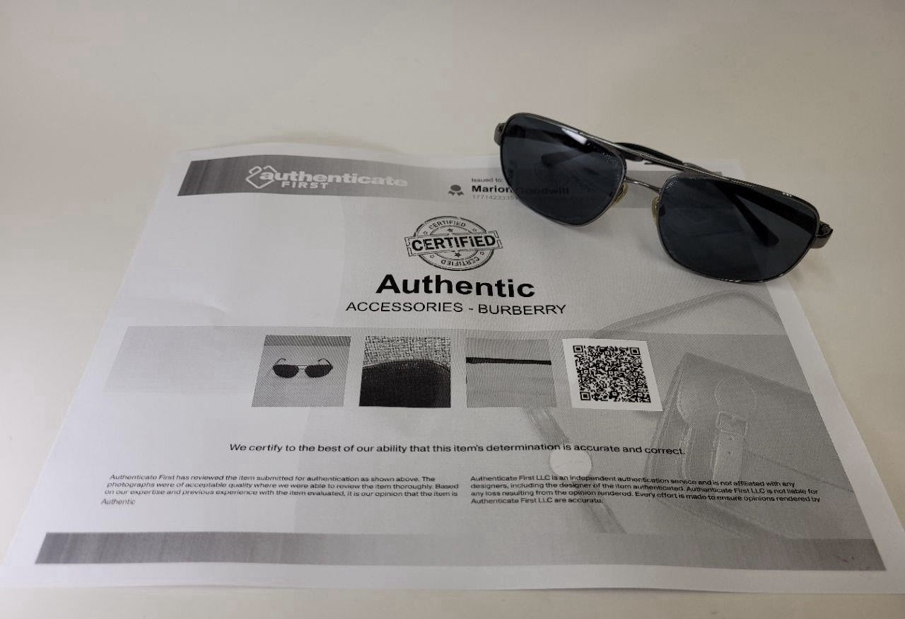 BURBERRY B 3064 1173/81 60017 135 Sunglasses - FRAME ONLY - Discontinued - W/COA