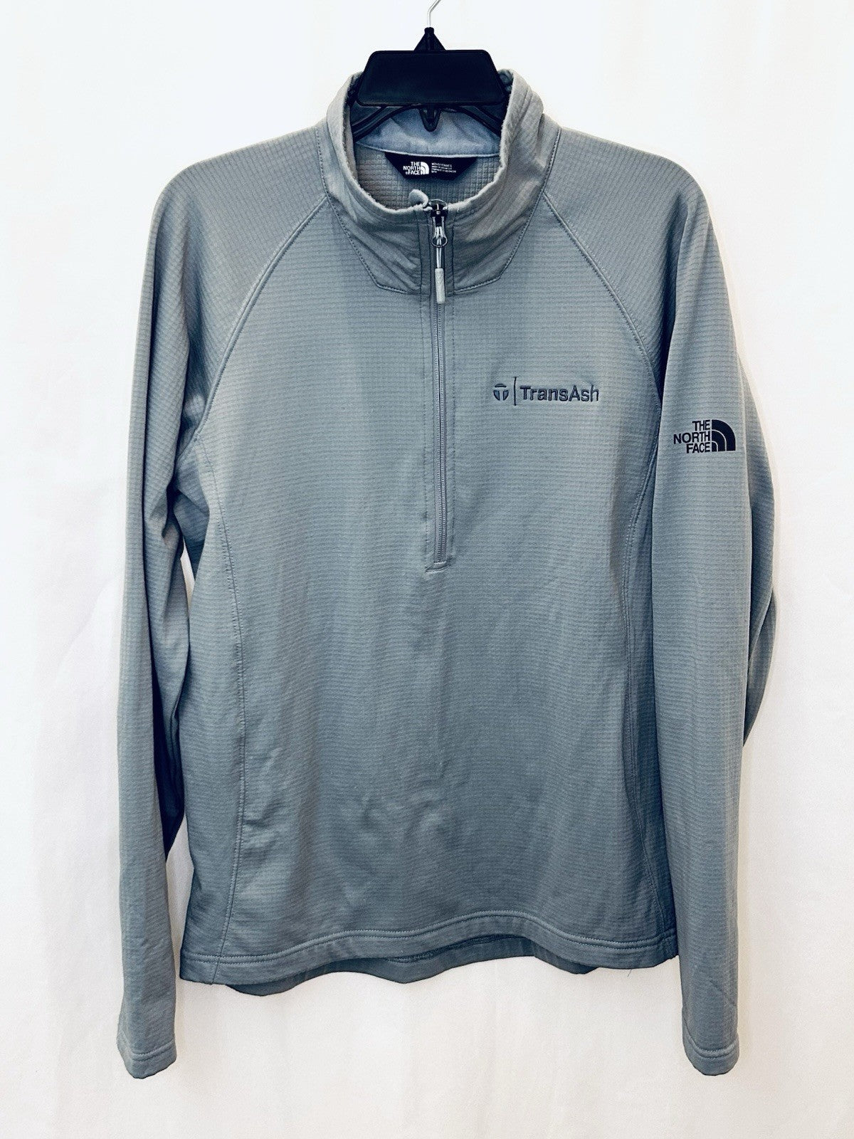 North Face Sweater Mens Medium Long Sleeve 1/4 Zip Pullover Gray