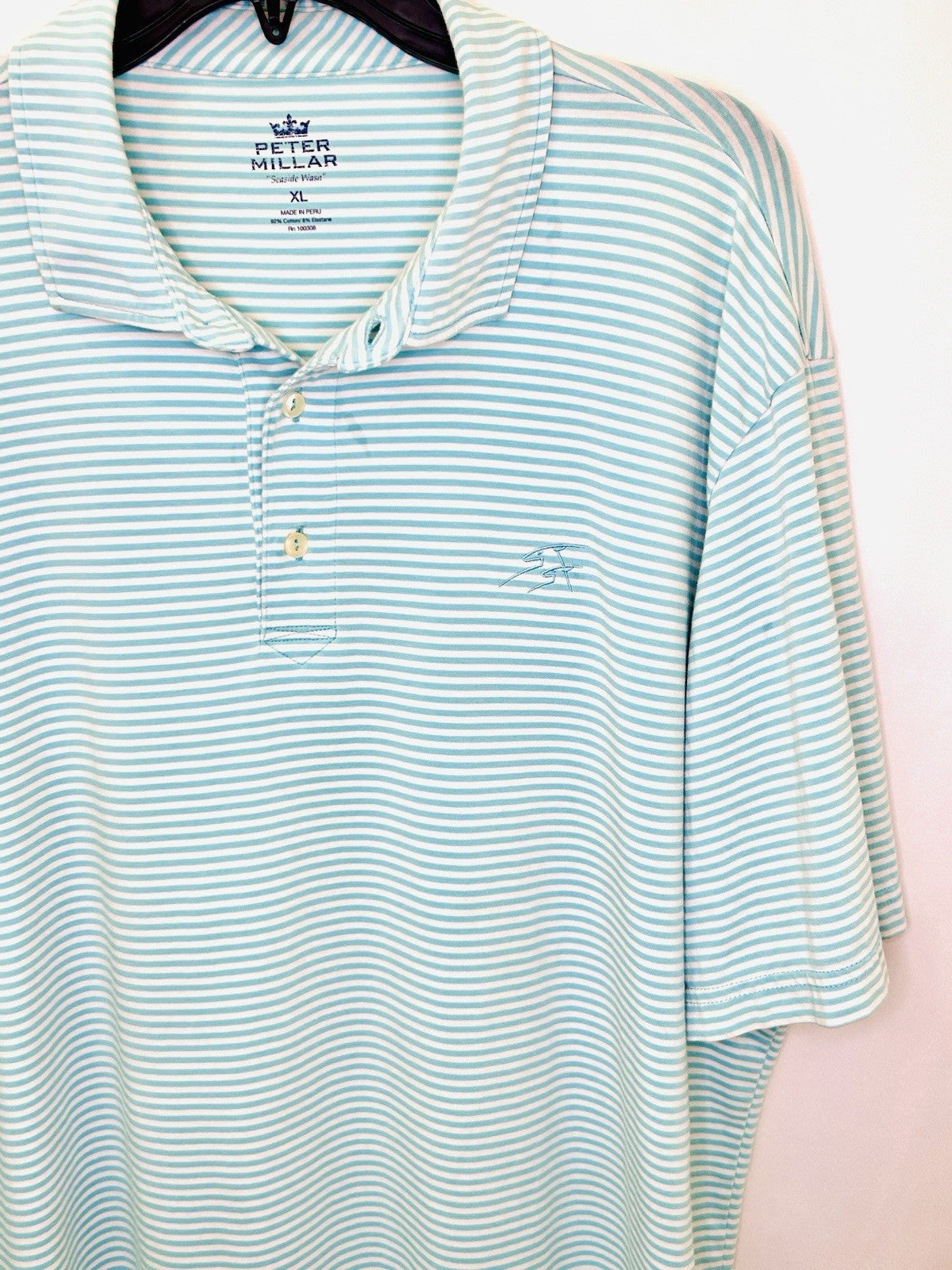 PETER MILLAR x CHAROTTE CC Summer Comfort Mens XL Polo Shirt Performance Golf
