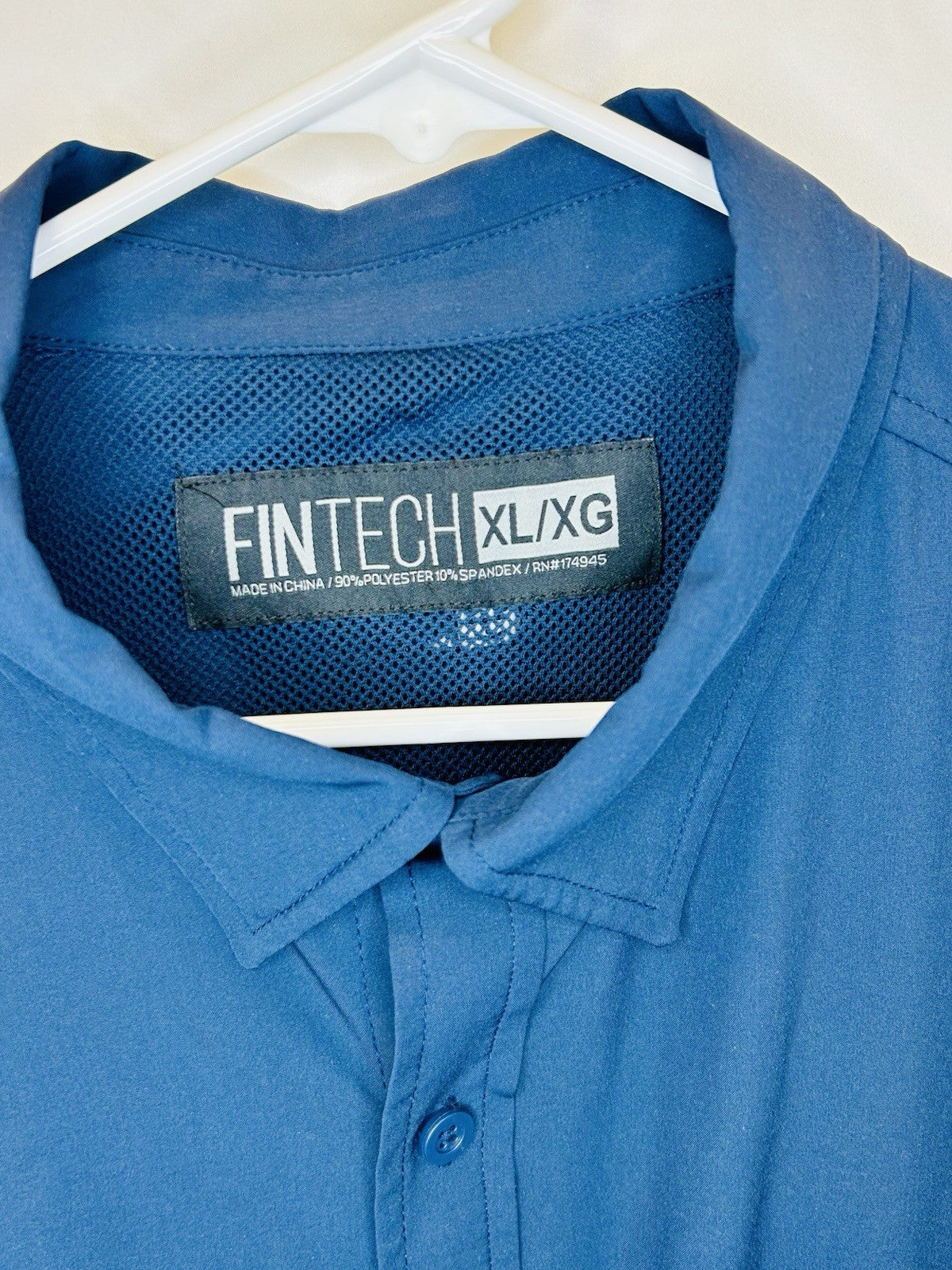 Fintech Fishing Deep Sea Long Sleeve Shirt w\ Vented Back Blue XL