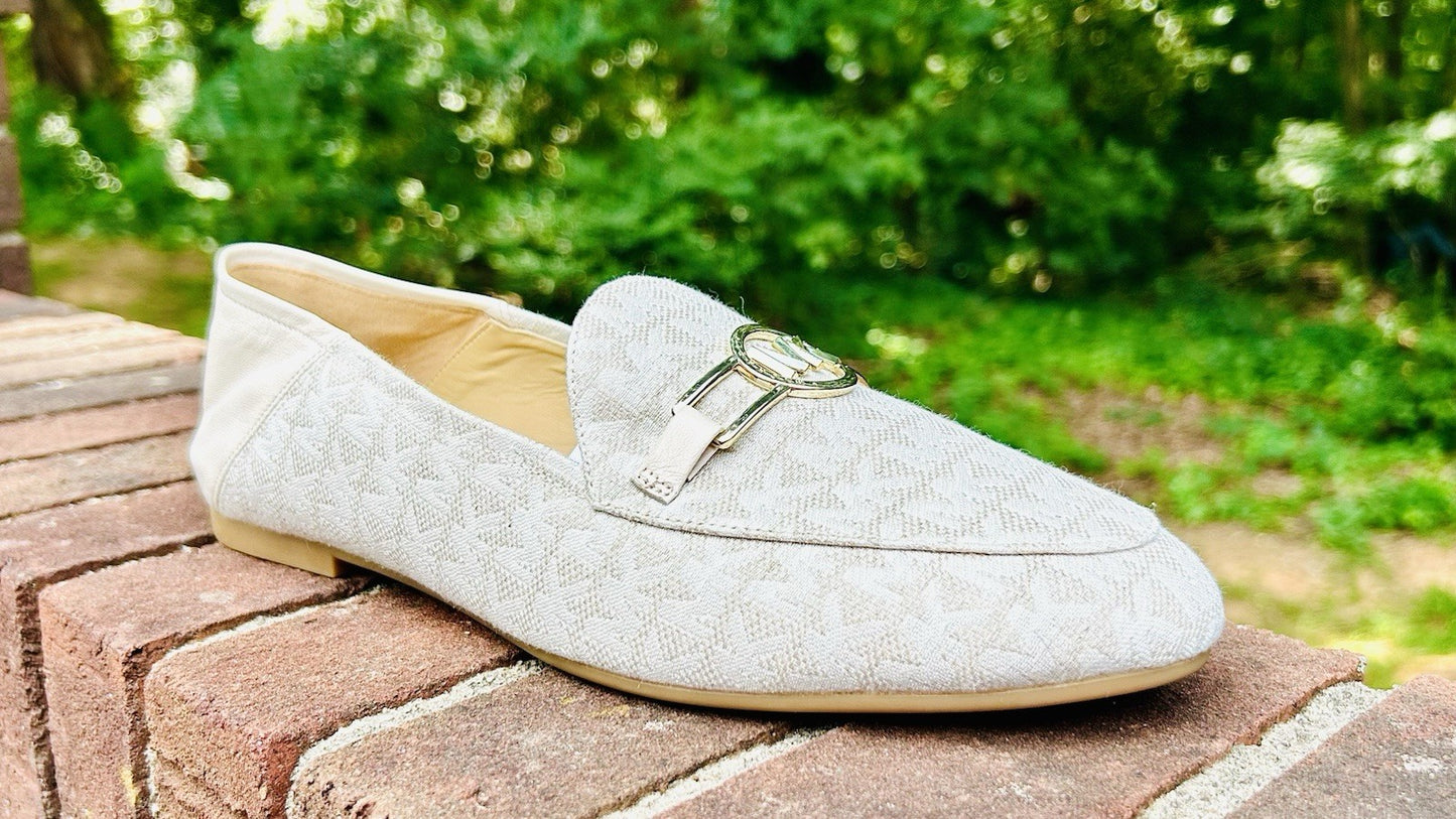 New MICHAEL KORS Charlton Loafer Leather | Bright White | 11M Size | Retail $155