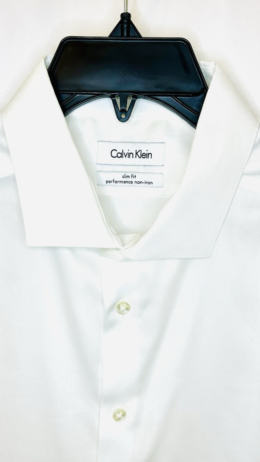Calvin Klein Slim Fit Performance Non Iron Men's Size 17-34/35 L/S Dress Shirt