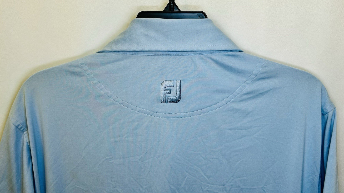 FJ Footjoy Men’s Light Blue Performance Golf Polo / 1984 Edition / Size Small