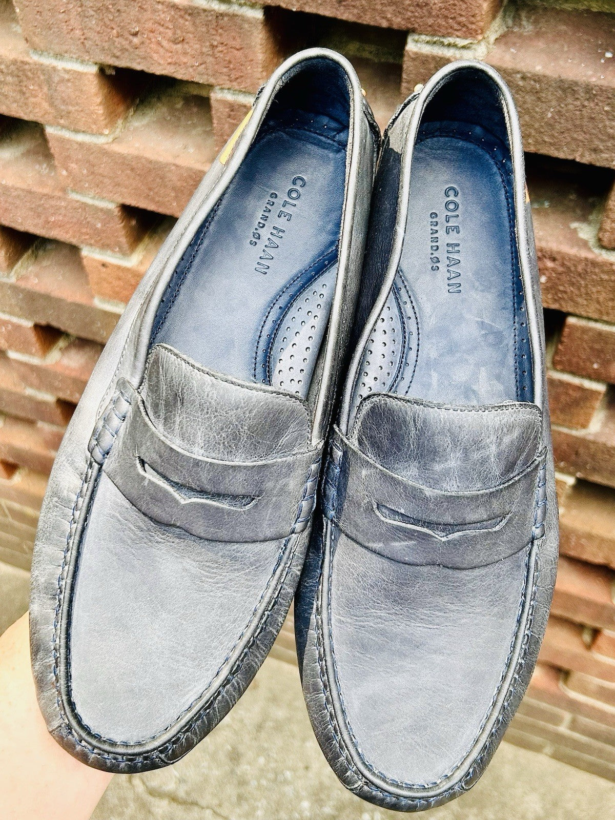 Cole Haan Coburn Penny Washed Loafers /Indigo Blue/ Men’s Size 11.5/ $170 Retail