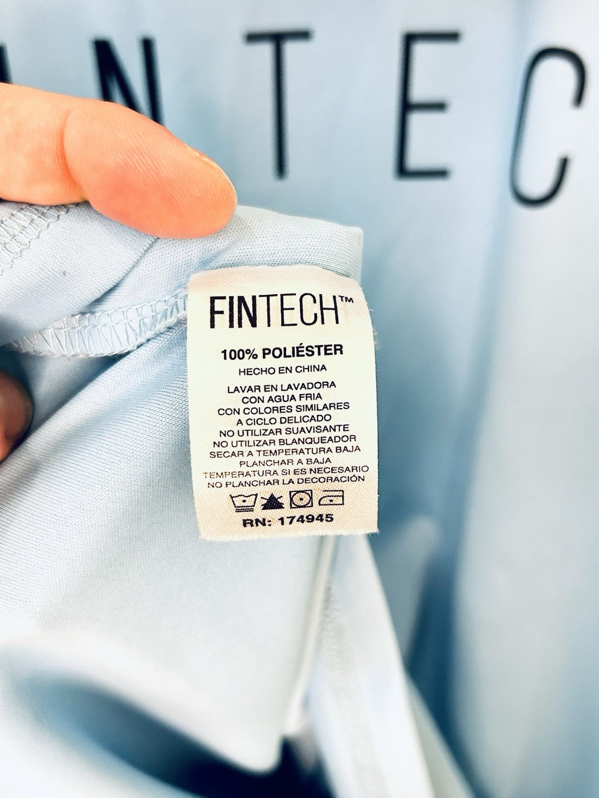 FinTech Sun Defender L/S UV Performance Hoodie - Blue - Men's Large