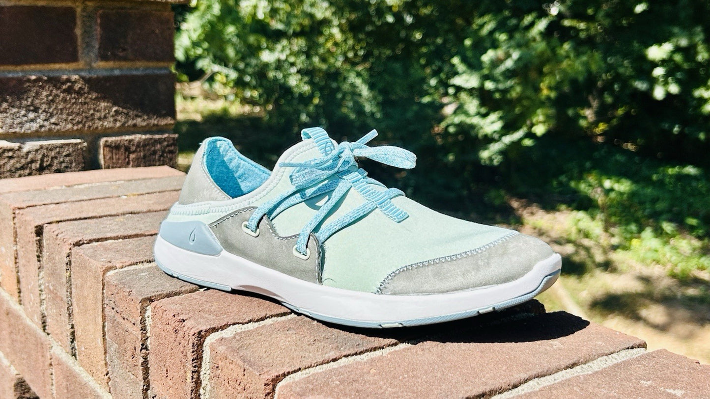 OLUKAI Miki Li / Pale Moss / Dolphin / Slip On Sneakers / Size 7 / Women's Shoes