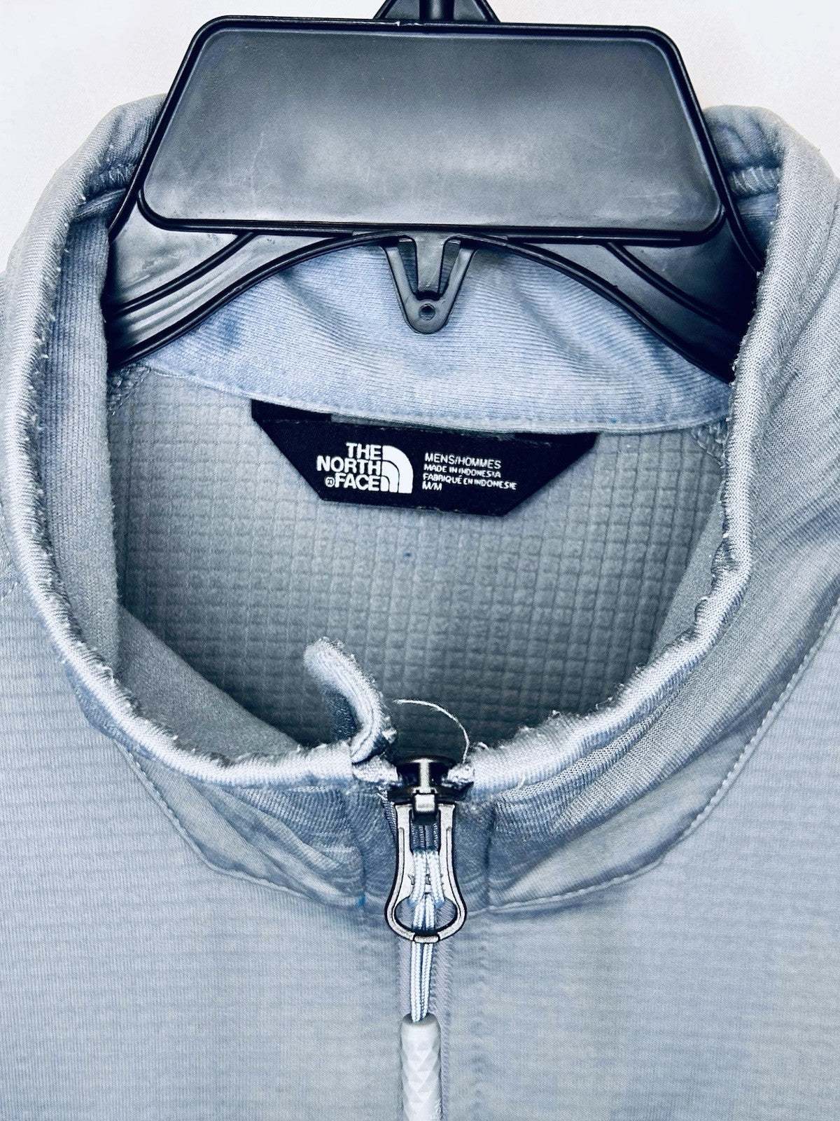 North Face Sweater Mens Medium Long Sleeve 1/4 Zip Pullover Gray