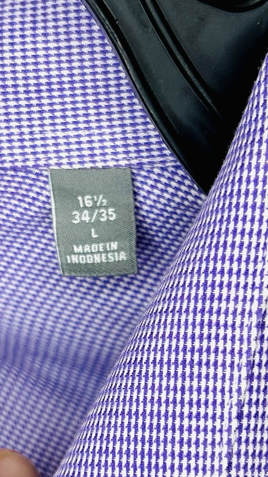 Michael Kors Men’s Slim Fit Purple Button-Up Shirt Size 16-34/35