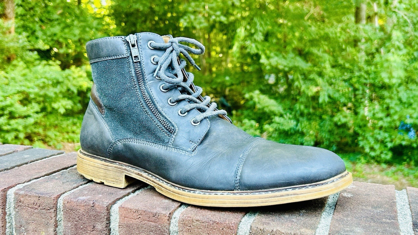 Sonoma Gray Zip-up & Lace-up Ankle Boots Men's Size 13M
