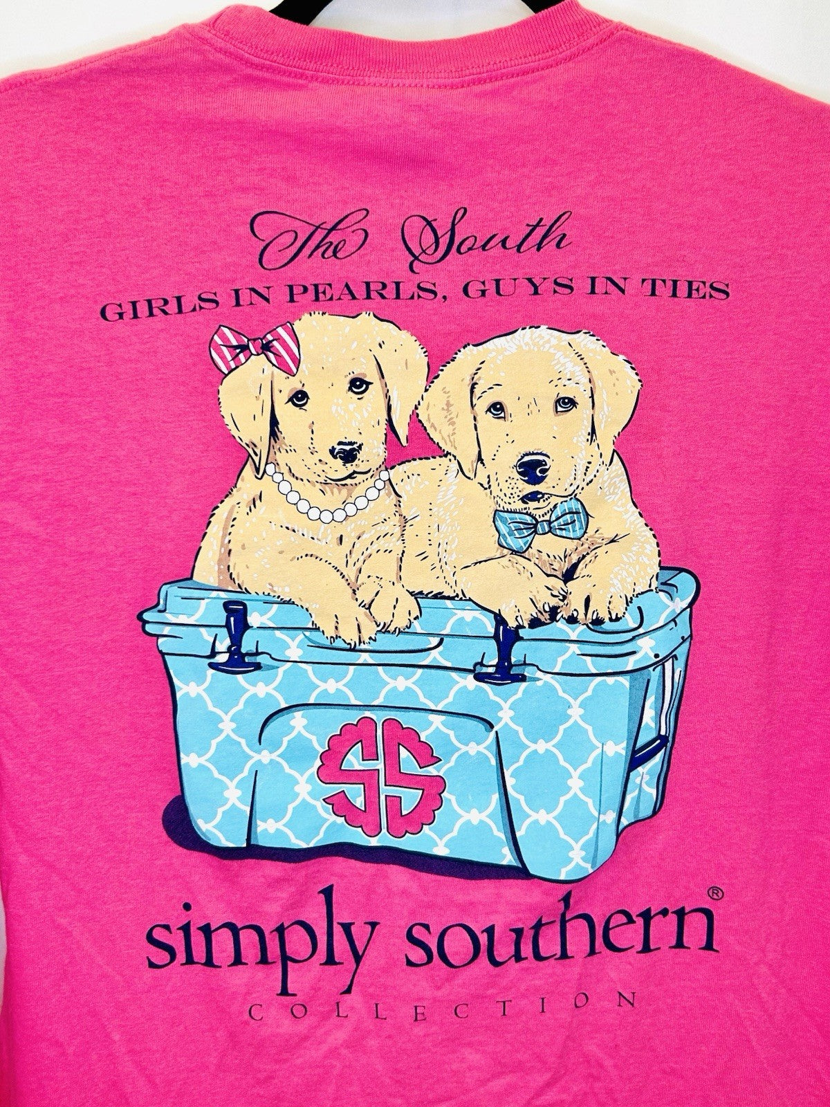 Simply Southern Girls In Pearls Guys In Ties Yellow Labs On Yeti - Medium