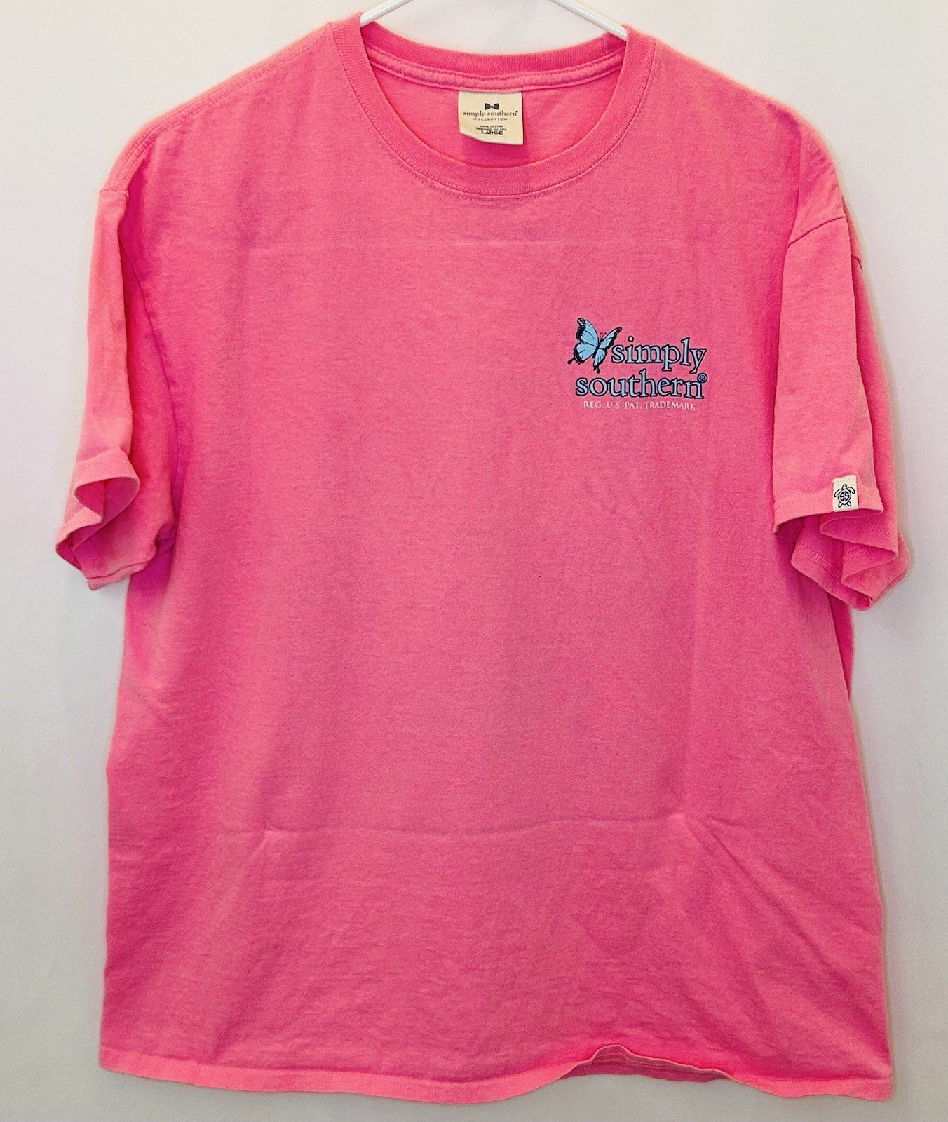 Simply Southern - If You Want To Fly Butterfly Shirt - Women’s Large / Pink