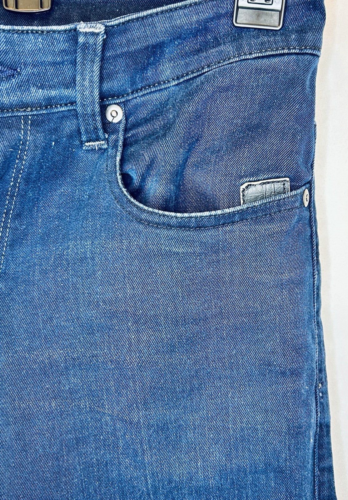 G-Star Raw Jeans Men’s 34x30 Blue Denim Revend Super Slim | Tapered